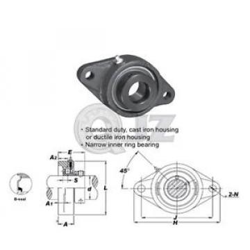 1/2 in 2-Bolts Flange Units Cast Iron SAFL201-8 Mounted Bearing SA201-8+FL203