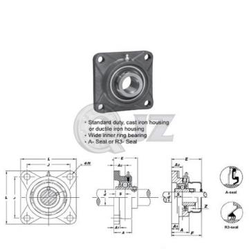 1.1875 in Square Flange Units Cast Iron UCF206-19 Mounted Bearing UC206-19+F206