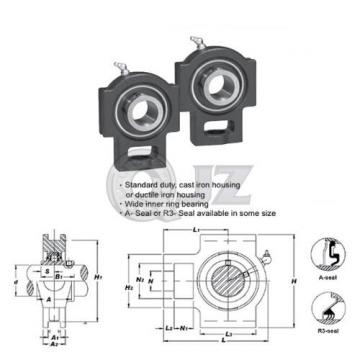 2x 2 1/4 in Take Up Units Cast Iron UCT212-36 Mounted Bearing UC212-36+T212