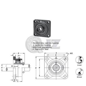 1 5/8 in Square Flange Units Cast Iron HCFS209-26 Mounted Bearing HC209-26+FS209