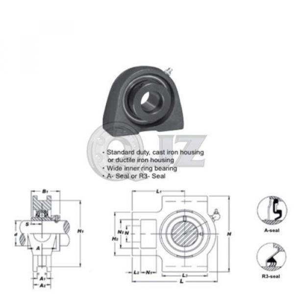 40 mm Take Up Units Cast Iron HCT208 Mounted Bearing HC208 + T208 New (QTY:1) #2 image