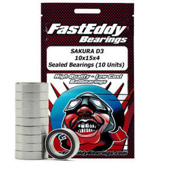 SAKURA D3 10x15x4 Sealed Bearings (10 Units) #1 image